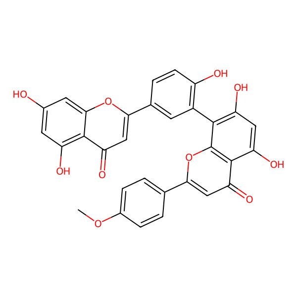 2D Structure of Podocarpusflavone A 2D Structure of Podocarpusflavone A