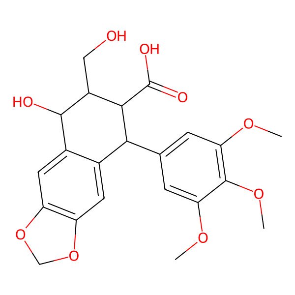 2D Structure of Podophyllinic acid