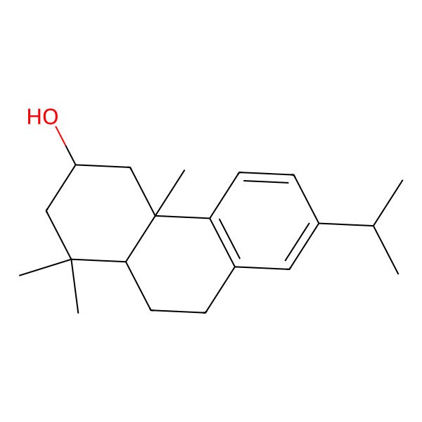 2D Structure of (3S,4aS,10aS)-1,1,4a-trimethyl-7-propan-2-yl-2,3,4,9,10,10a-hexahydrophenanthren-3-ol 2D Structure of (3S,4aS,10aS)-1,1,4a-trimethyl-7-propan-2-yl-2,3,4,9,10,10a-hexahydrophenanthren-3-ol