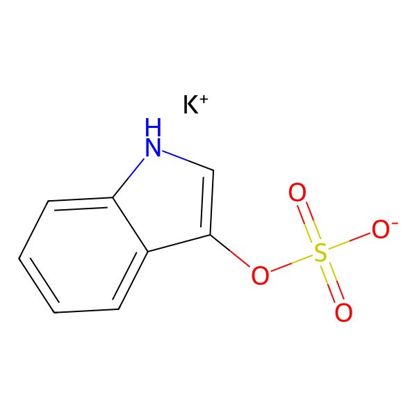 2D Structure of potassium 1H-indol-3-yl sulfate 2D Structure of potassium 1H-indol-3-yl sulfate