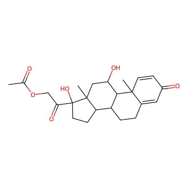 2D Structure of PrednisoloneAcetate 2D Structure of PrednisoloneAcetate