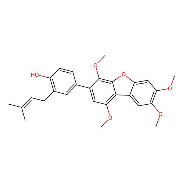 2D Structure of Prenylcandidusin B 2D Structure of Prenylcandidusin B