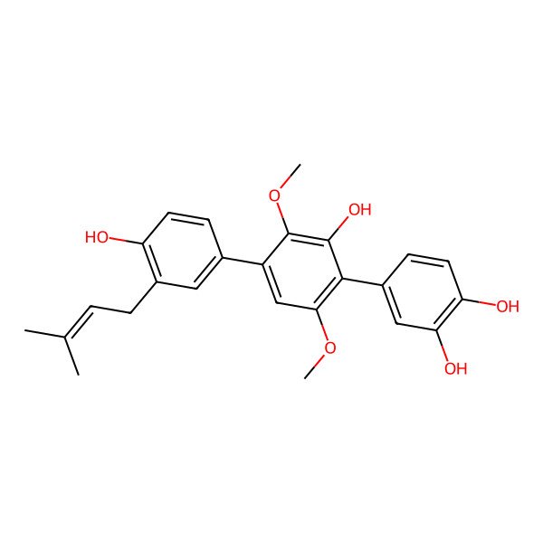 2D Structure of Prenylterphenyllin A 2D Structure of Prenylterphenyllin A