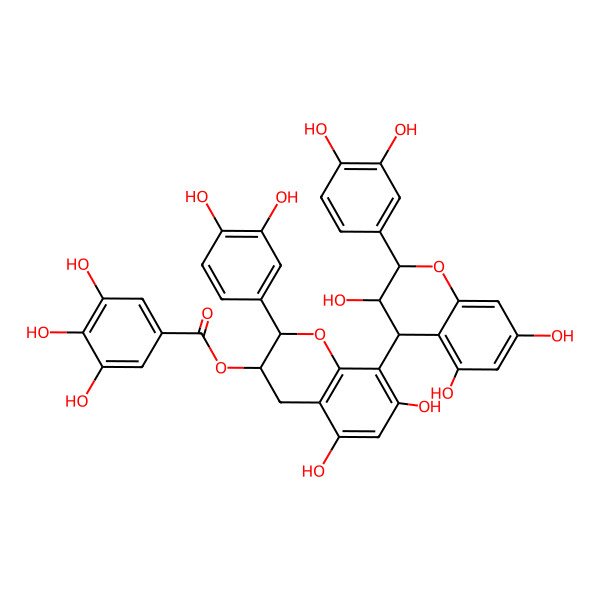 2D Structure of procyanidin B4 3'-O-gallate