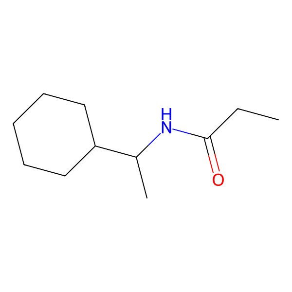 2D Structure of Propanamide, N-(1-cyclohexylethyl)- 2D Structure of Propanamide, N-(1-cyclohexylethyl)-