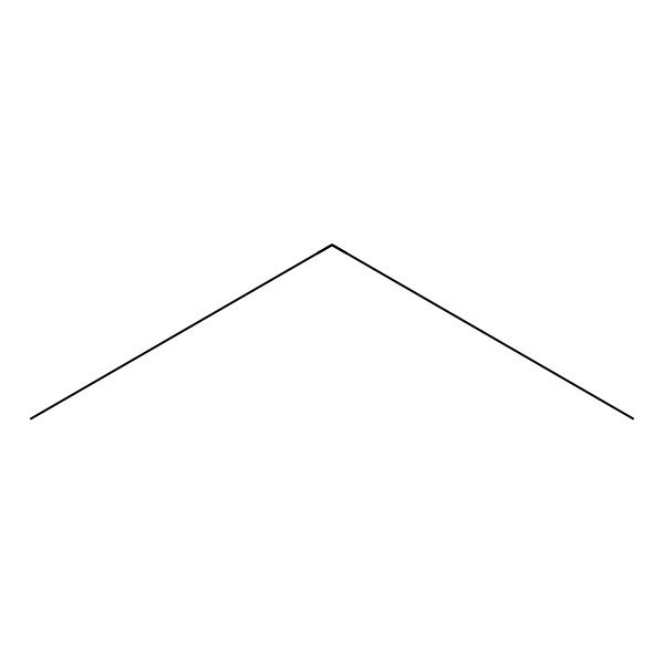 2D Structure of Propane