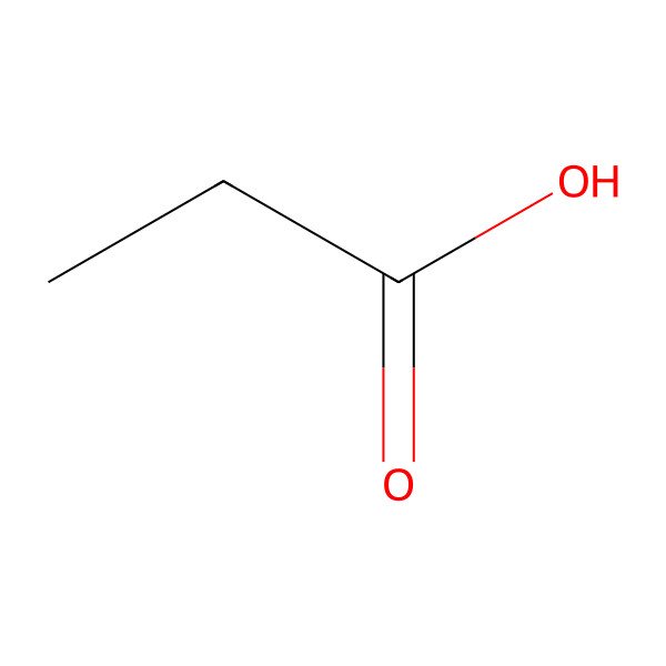 2D Structure of Propionic Acid
