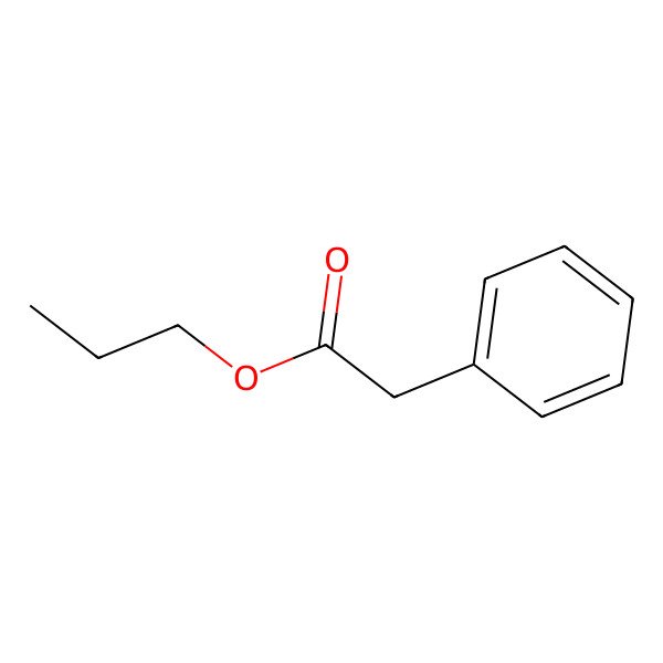 2D Structure of Propyl phenylacetate