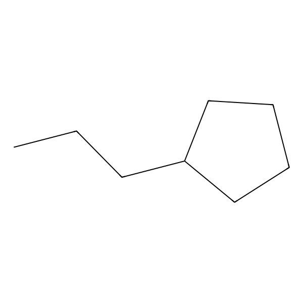 2D Structure of Propylcyclopentane