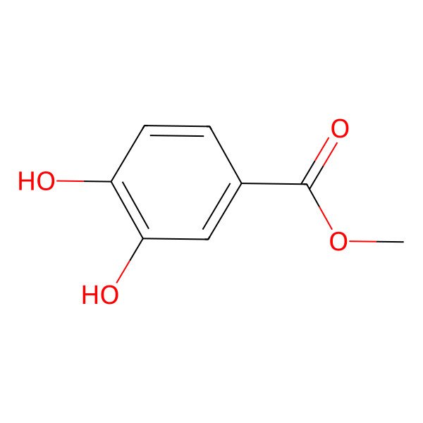 2D Structure of Protocatechuic acid, methyl ester