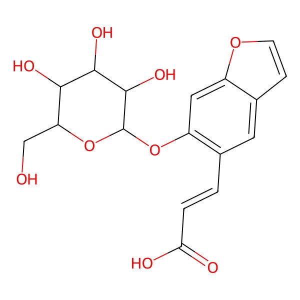 2D Structure of Psoralenoside