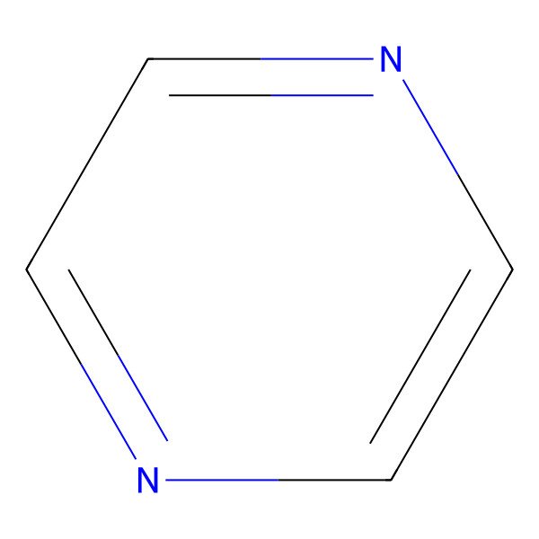 2D Structure of Pyrazine