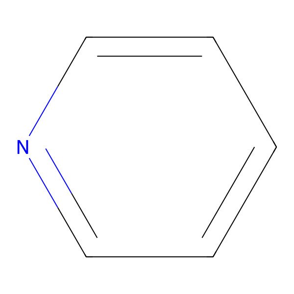 2D Structure of Pyridine