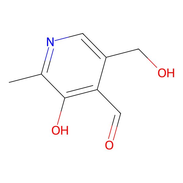 2D Structure of Pyridoxal