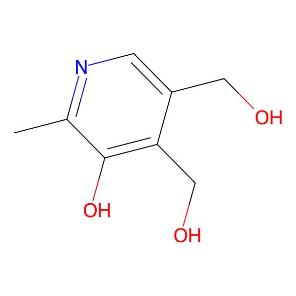 2D Structure of Pyridoxine