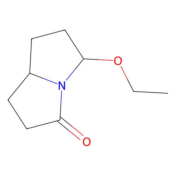 2D Structure of Pyrrolizidine-3-one-5-ol, ethyl ether 2D Structure of Pyrrolizidine-3-one-5-ol, ethyl ether