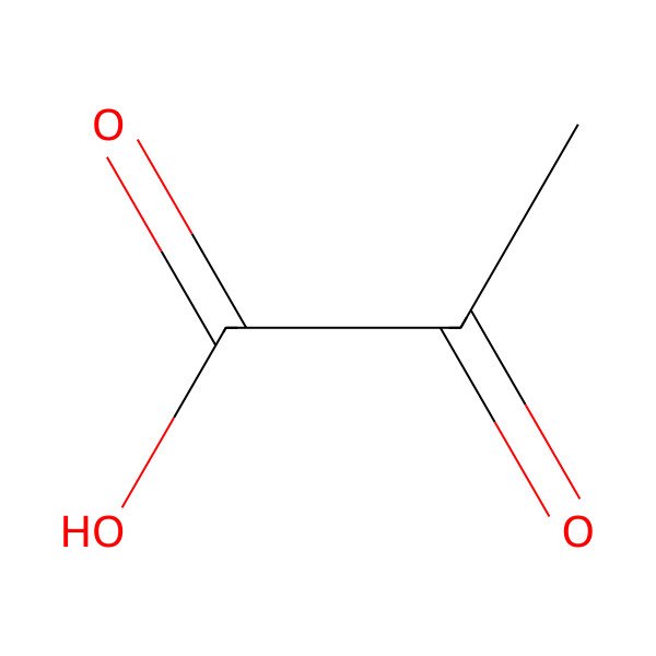 2D Structure of Pyruvic Acid