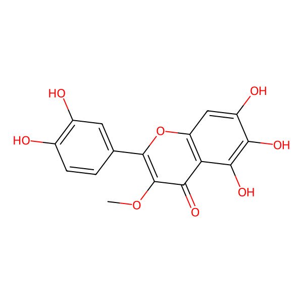 2D Structure of Quercetagetin 3-methyl ether 2D Structure of Quercetagetin 3-methyl ether