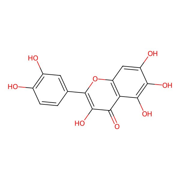 2D Structure of Quercetagetin 2D Structure of Quercetagetin