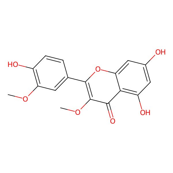 2D Structure of Quercetin 3,3'-dimethyl ether 2D Structure of Quercetin 3,3'-dimethyl ether