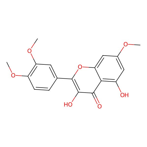 2D Structure of Quercetin 7,3',4'-trimethyl ether
