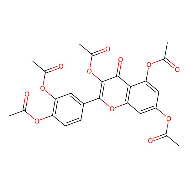 2D Structure of Quercetin pentaacetate