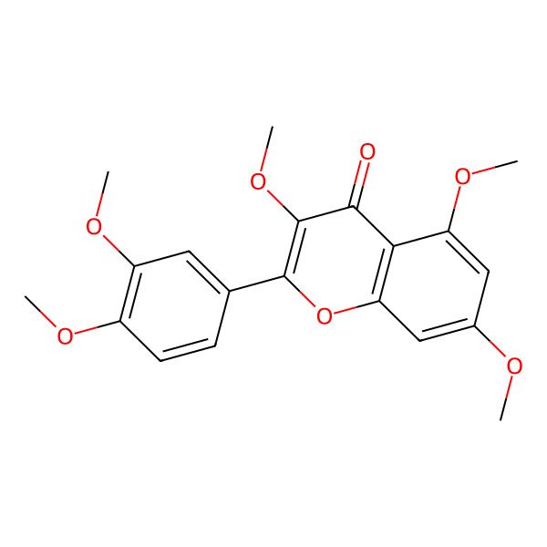 2D Structure of Quercetin pentamethyl ether