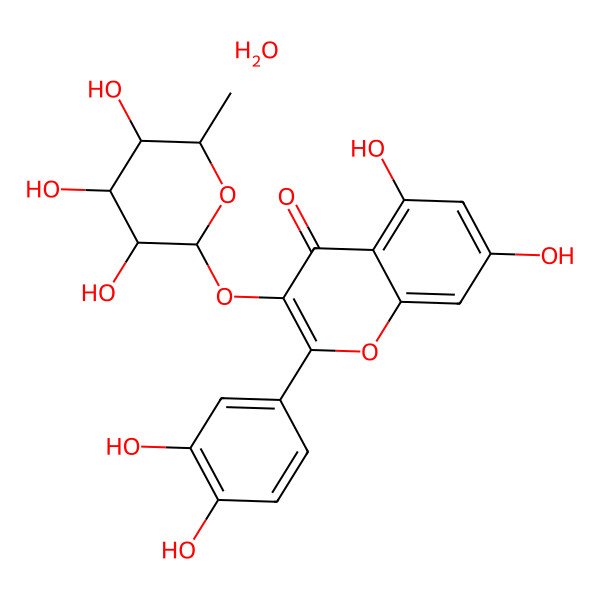2D Structure of Quercitrin hydrate