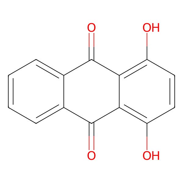 2D Structure of Quinizarin