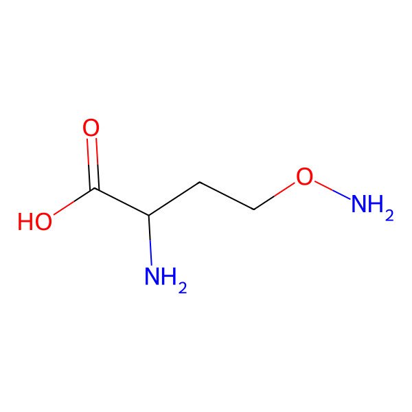 2D Structure of (R)-2-Amino-4-(aminooxy)butanoic acid