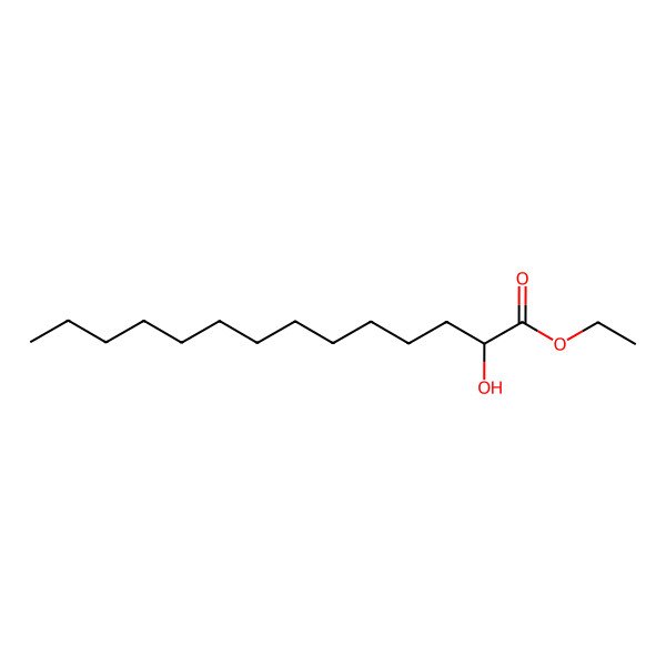 2D Structure of ethyl (2R)-2-hydroxytetradecanoate