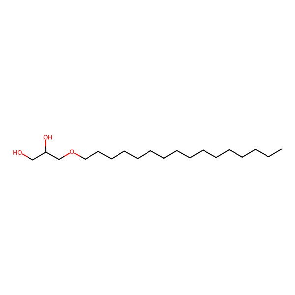 2D Structure of (2R)-3-(Hexadecyloxy)-1,2-propanediol 2D Structure of (2R)-3-(Hexadecyloxy)-1,2-propanediol