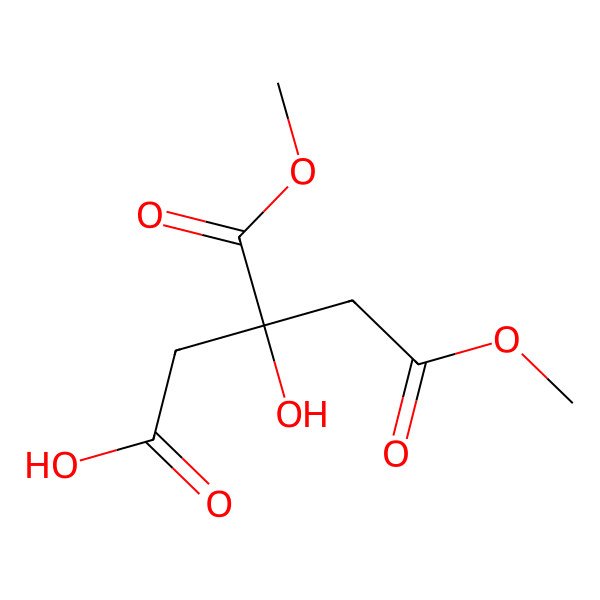 2D Structure of (R)-3-Hydroxy-5-methoxy-3-(methoxycarbonyl)-5-oxopentanoic acid