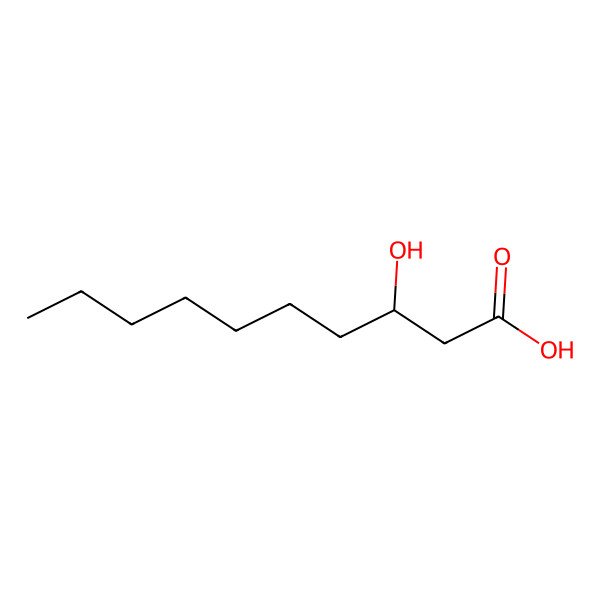 2D Structure of (R)-3-Hydroxydecanoic acid