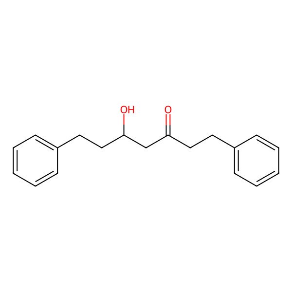 2D Structure of (R)-5-Hydroxy-1,7-diphenyl-3-heptanone