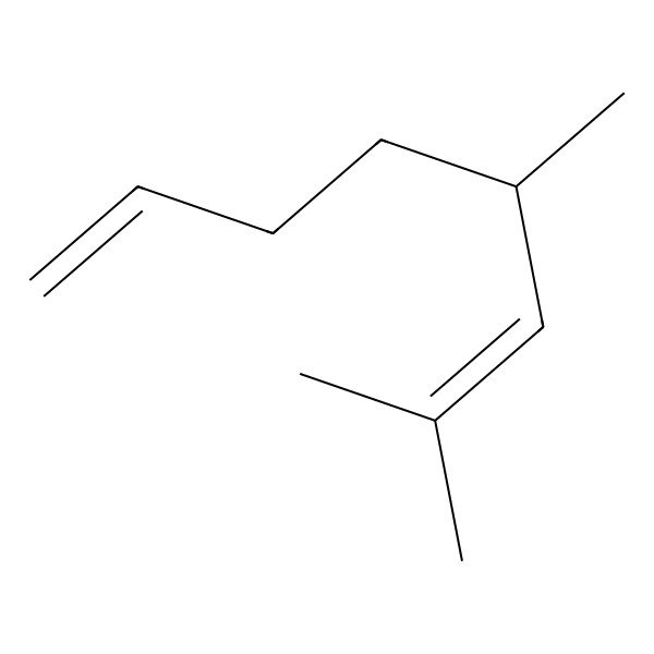2D Structure of (R)-5,7-Dimethylocta-1,6-diene