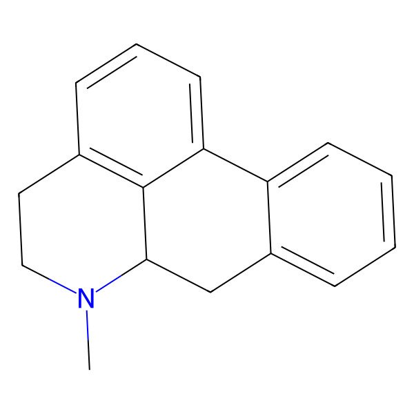 2D Structure of (R)-6-Methyl-5,6,6a,7-tetrahydro-4H-dibenzo[de,g]quinoline
