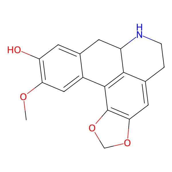 2D Structure of R-(-)-actinodaphnine 2D Structure of R-(-)-actinodaphnine