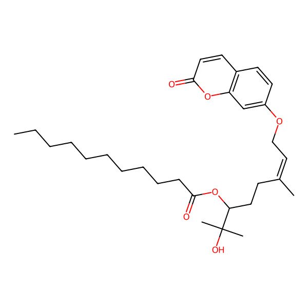 2D Structure of R-(+)-Marmin-6'-undecanoate