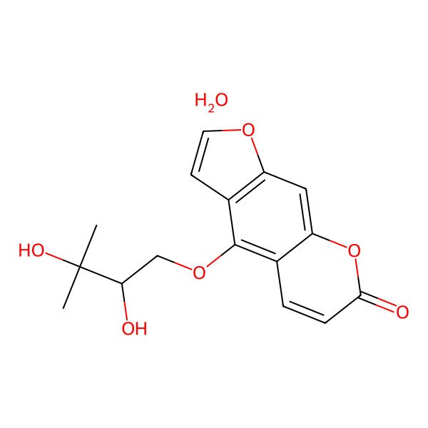 2D Structure of (R)-(+)-Oxypeucedanin Hydrate