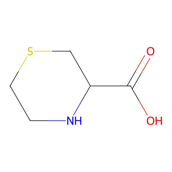 2D Structure of (R)-thiomorpholine-3-carboxylic acid 2D Structure of (R)-thiomorpholine-3-carboxylic acid