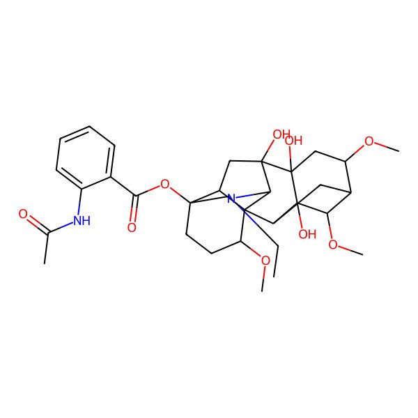 2D Structure of Ranaconitine