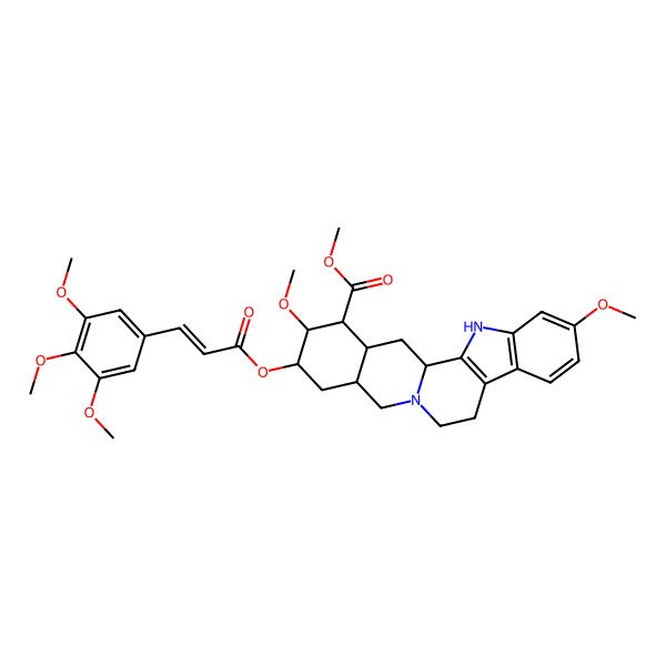 2D Structure of Rescinnamine