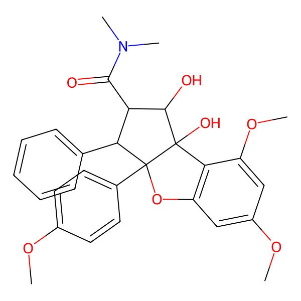 2D Structure of Rocaglamide 2D Structure of Rocaglamide