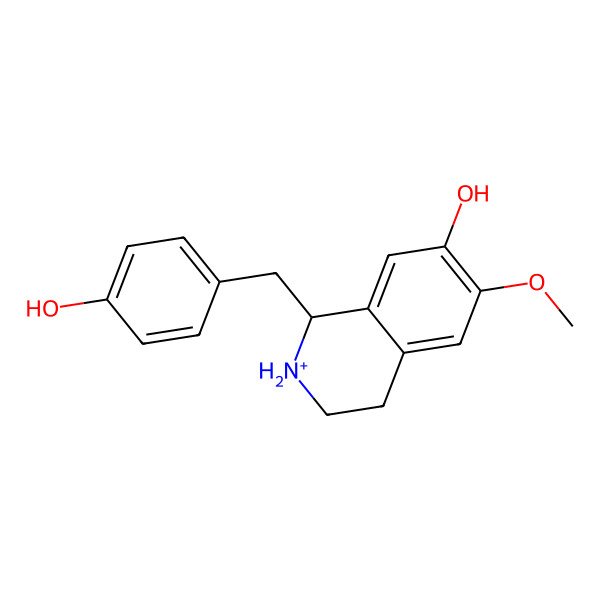 2D Structure of (RS)-coclaurinium