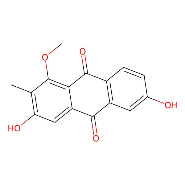 2D Structure of Rubianthraquinone