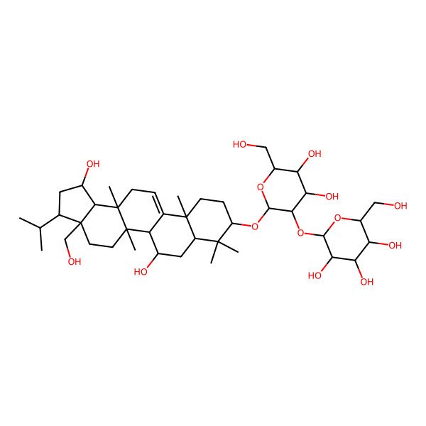 2D Structure of rubiarbonol A 3-O-beta-D-glucopyranosyl-(1->2)-beta-D-glucopyranoside