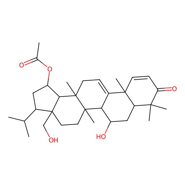 2D Structure of rubiarbonone E 19-acetate