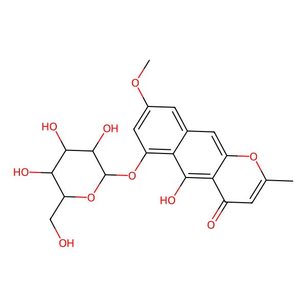 2D Structure of Rubrofusarin-6-glucoside