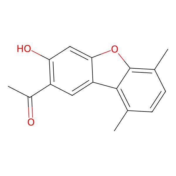 2D Structure of Ruscodibenzofuran